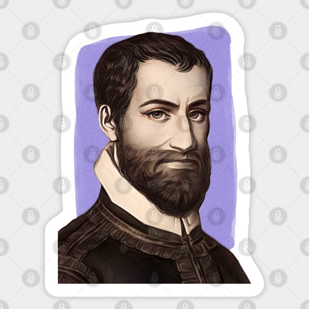 Italian Composer Giovanni Pierluigi da Palestrina illustration Sticker by Litstoy 